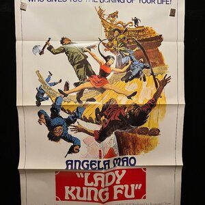Lady Kung Fu 1972 One Sheet Movie Poster Martial Arts Angela Mao Hapkido Karate
